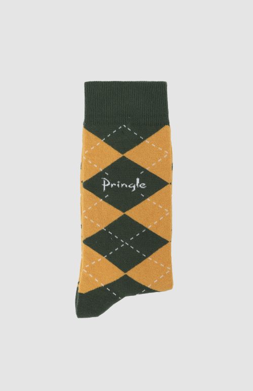 Pringle Jaden Green & Gold Sock