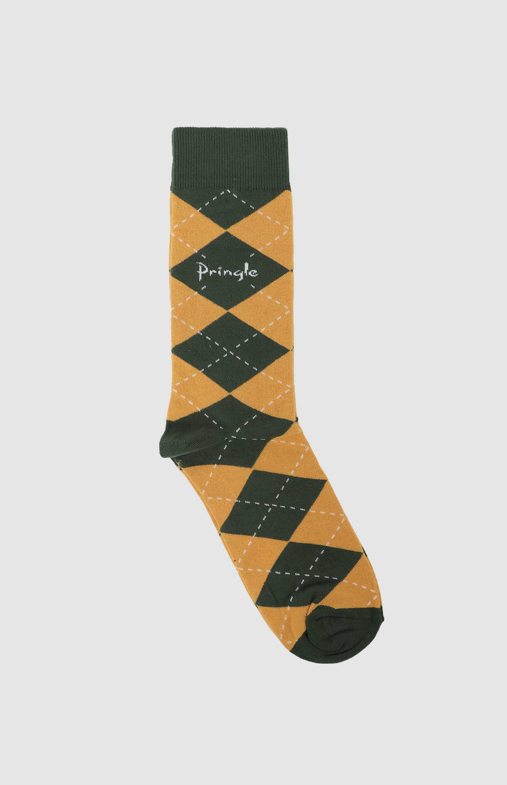 Pringle Jaden Green & Gold Sock - Image 2