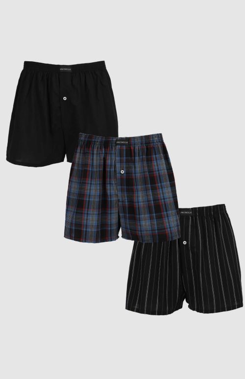 Pringle Jay 3 Pack Woven Boxers