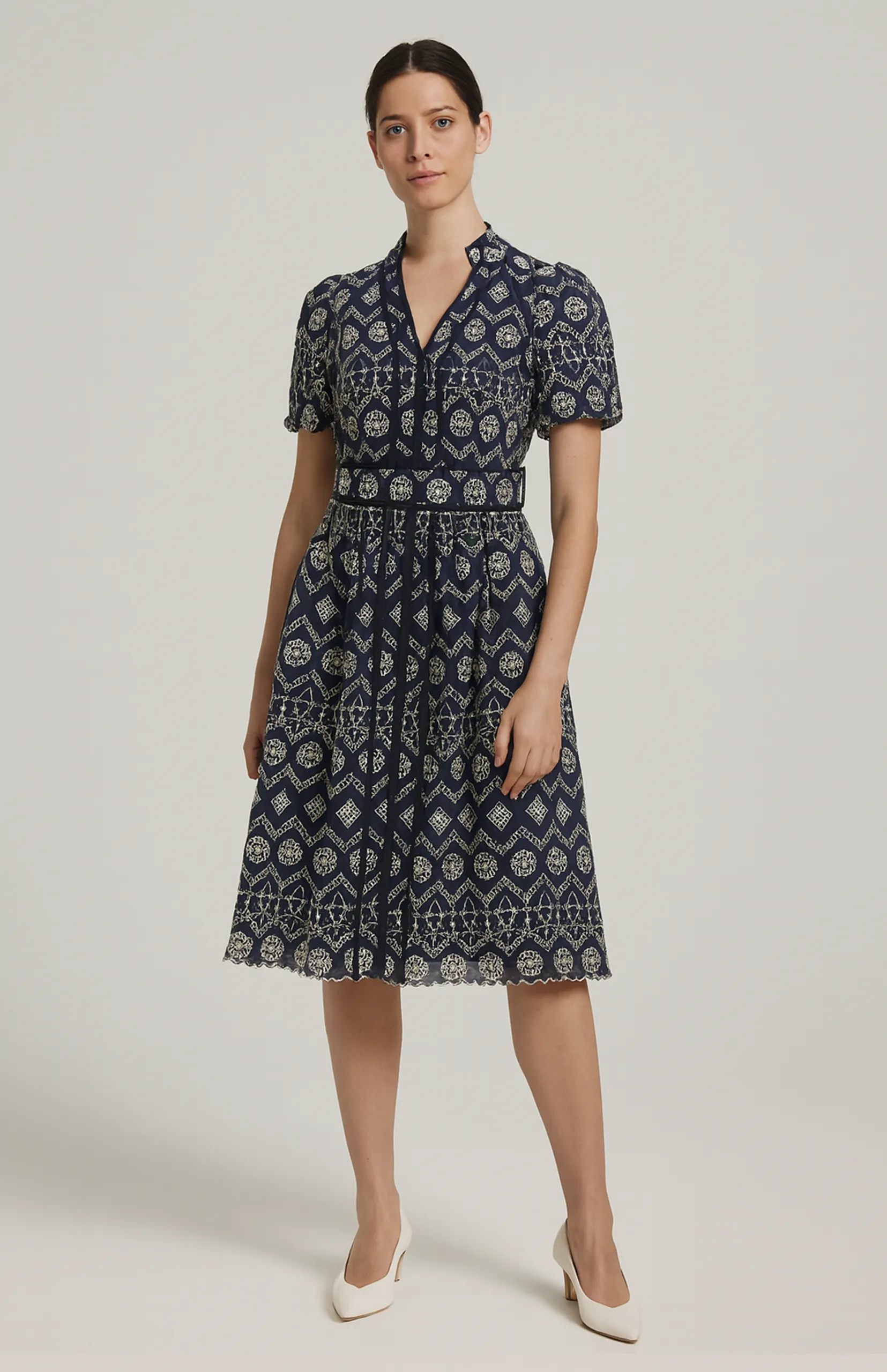 Pringle Rea Embroidered Midi Dress