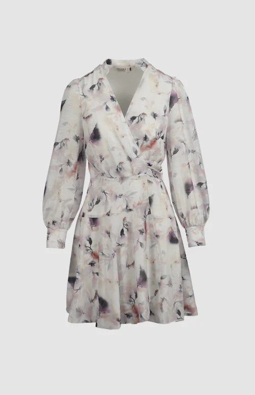 Ayesha Printed Mini Wrap Dress