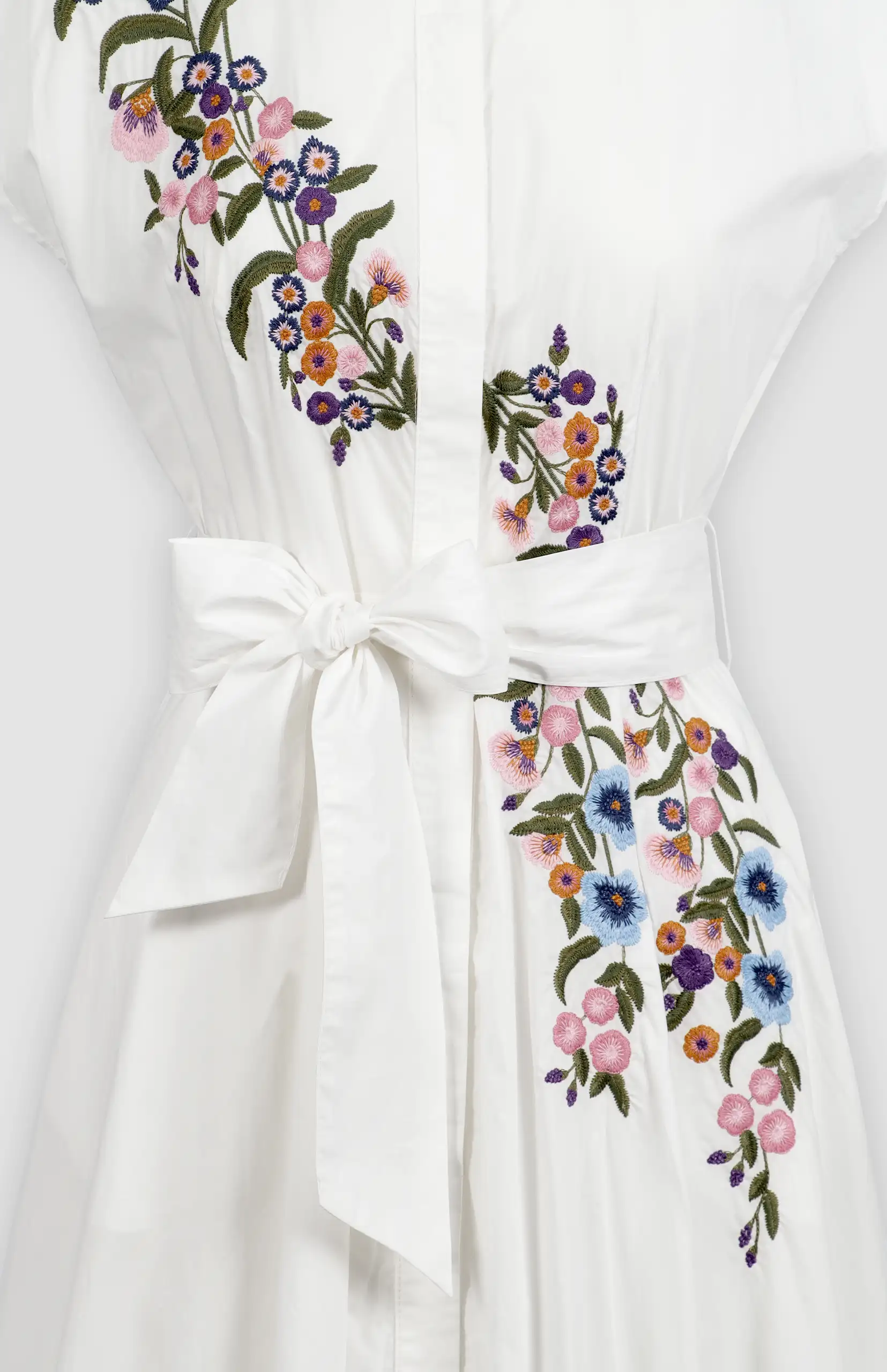 Amara Floral Embroidered Midi Dress - Image 2