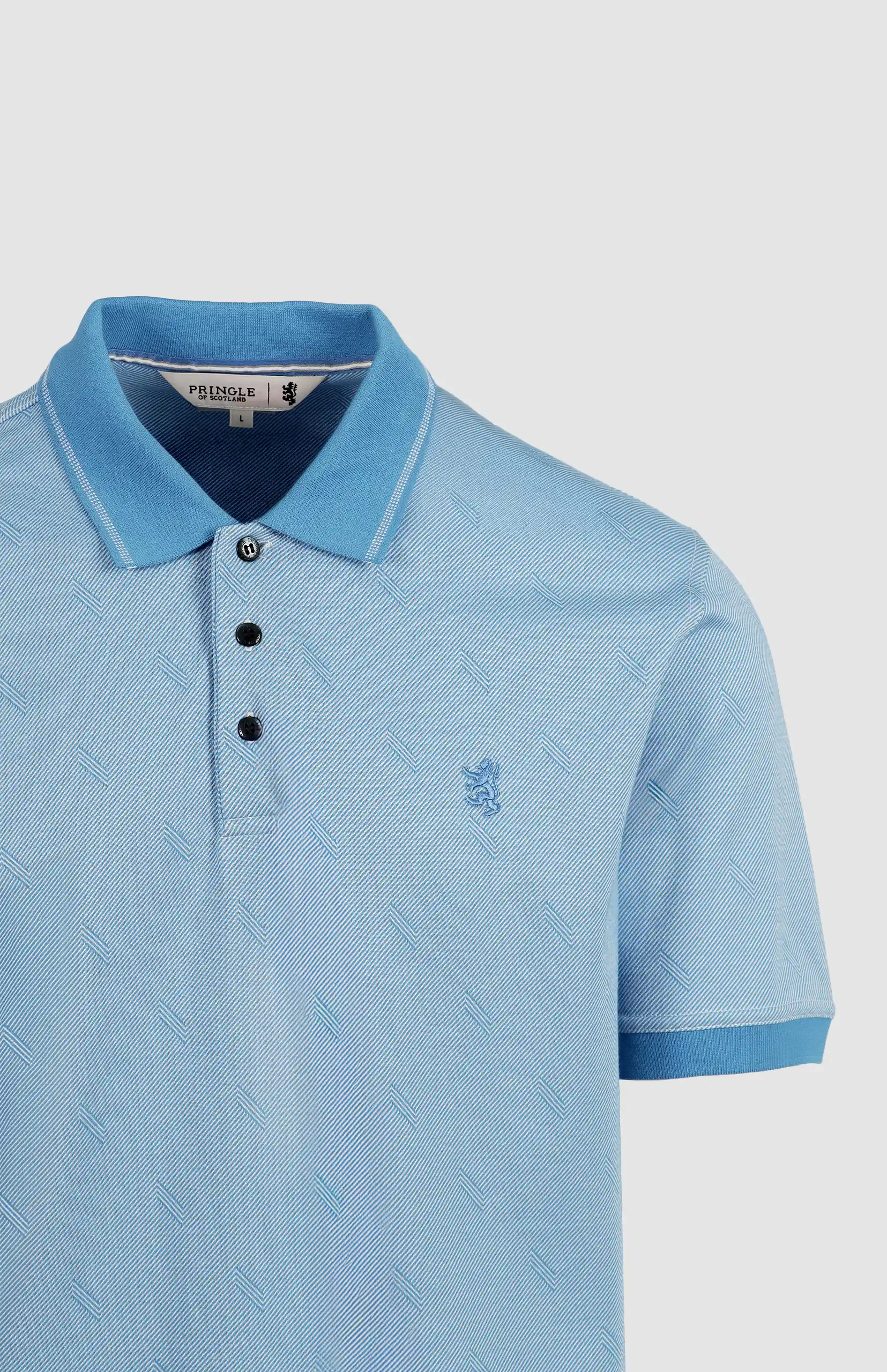 Dean Striped Jacquard Golfer - Image 2