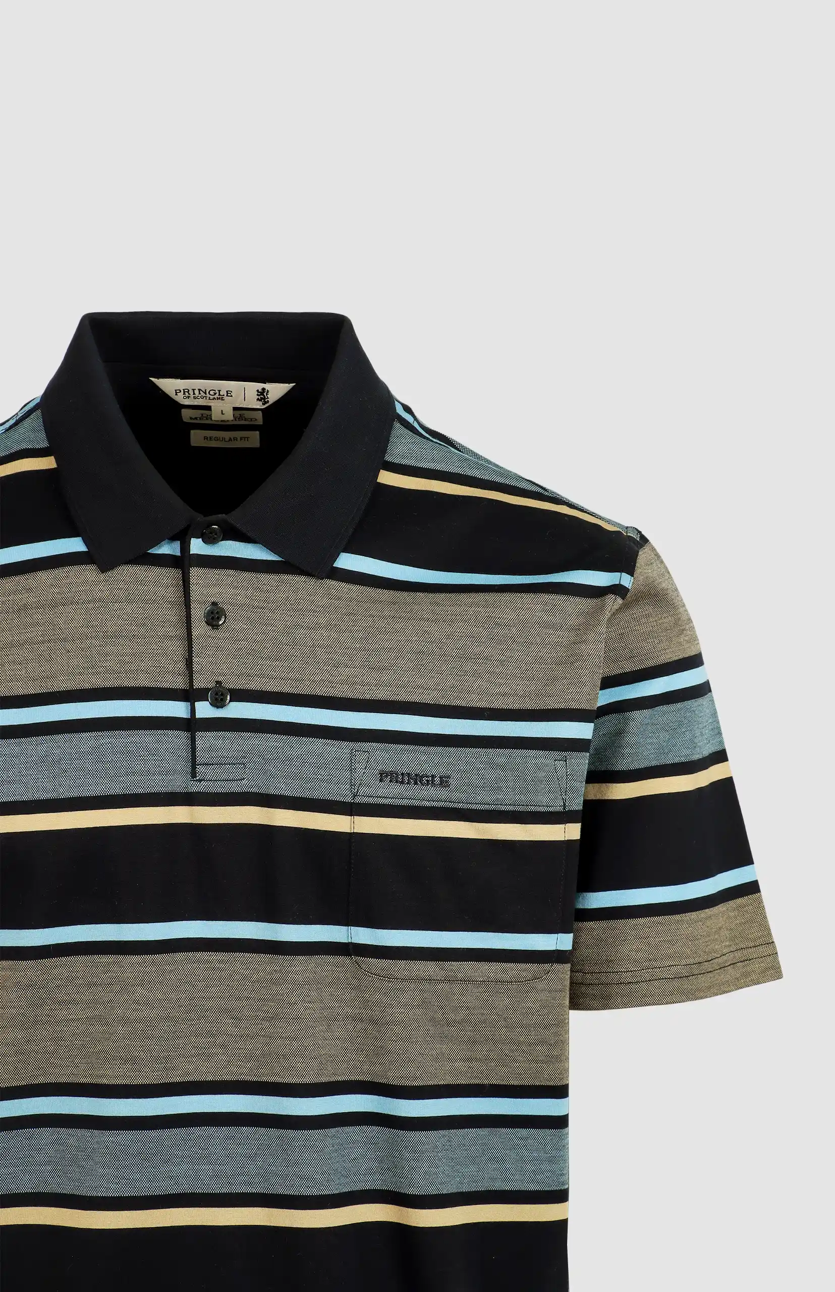 Donald Mercerised Jacquard Golfer - Image 2