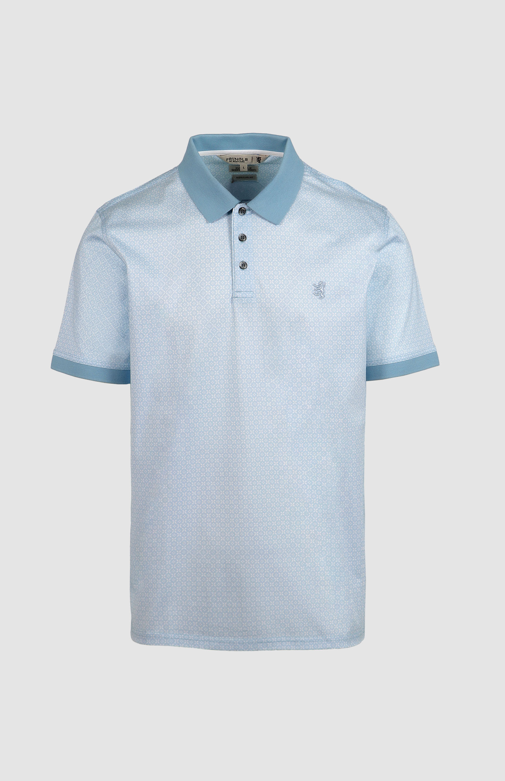 Elliot Mercerised Jacquard Golfer