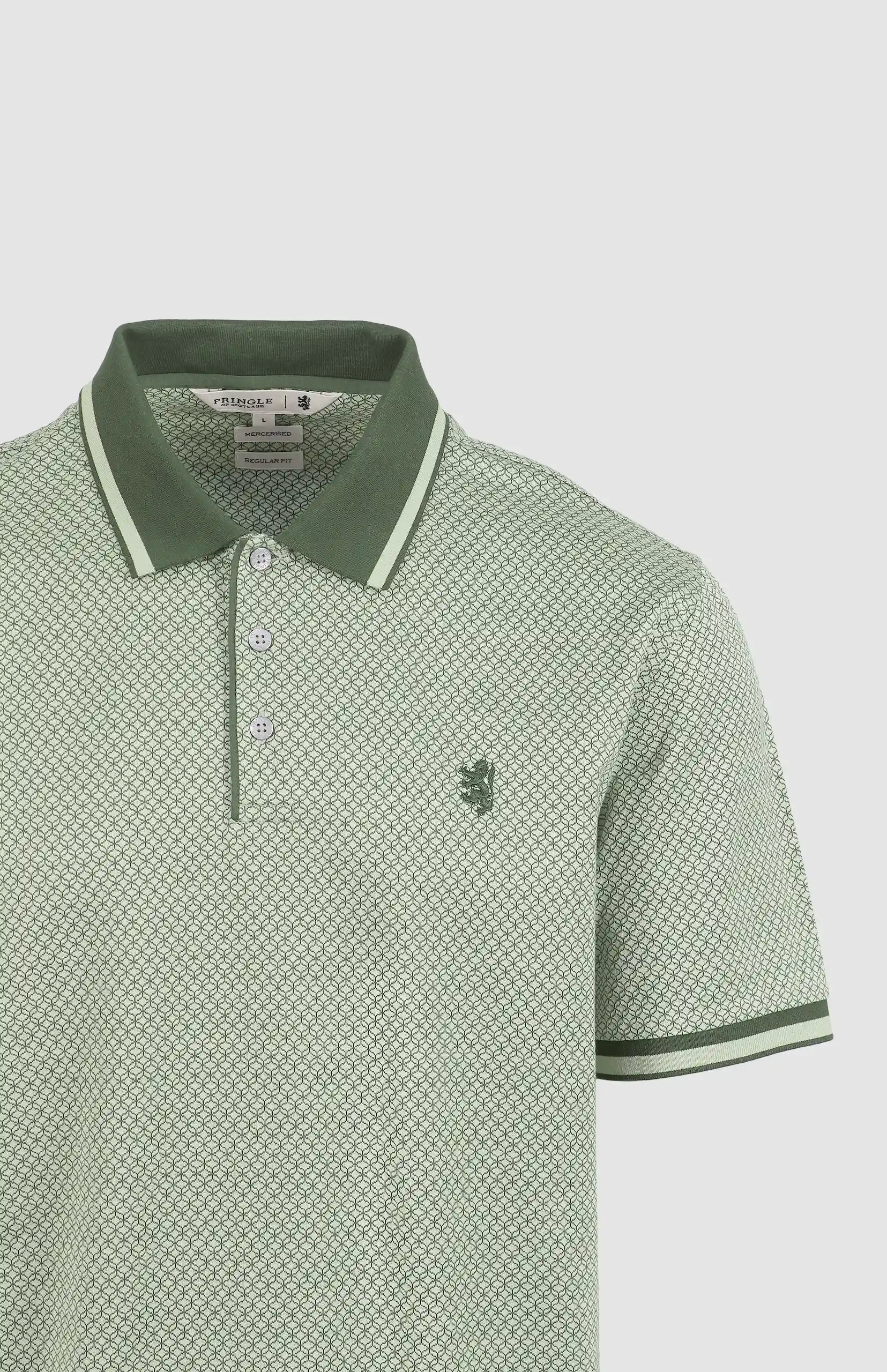 Lacey Mercerised Jacquard Golfer - Image 2