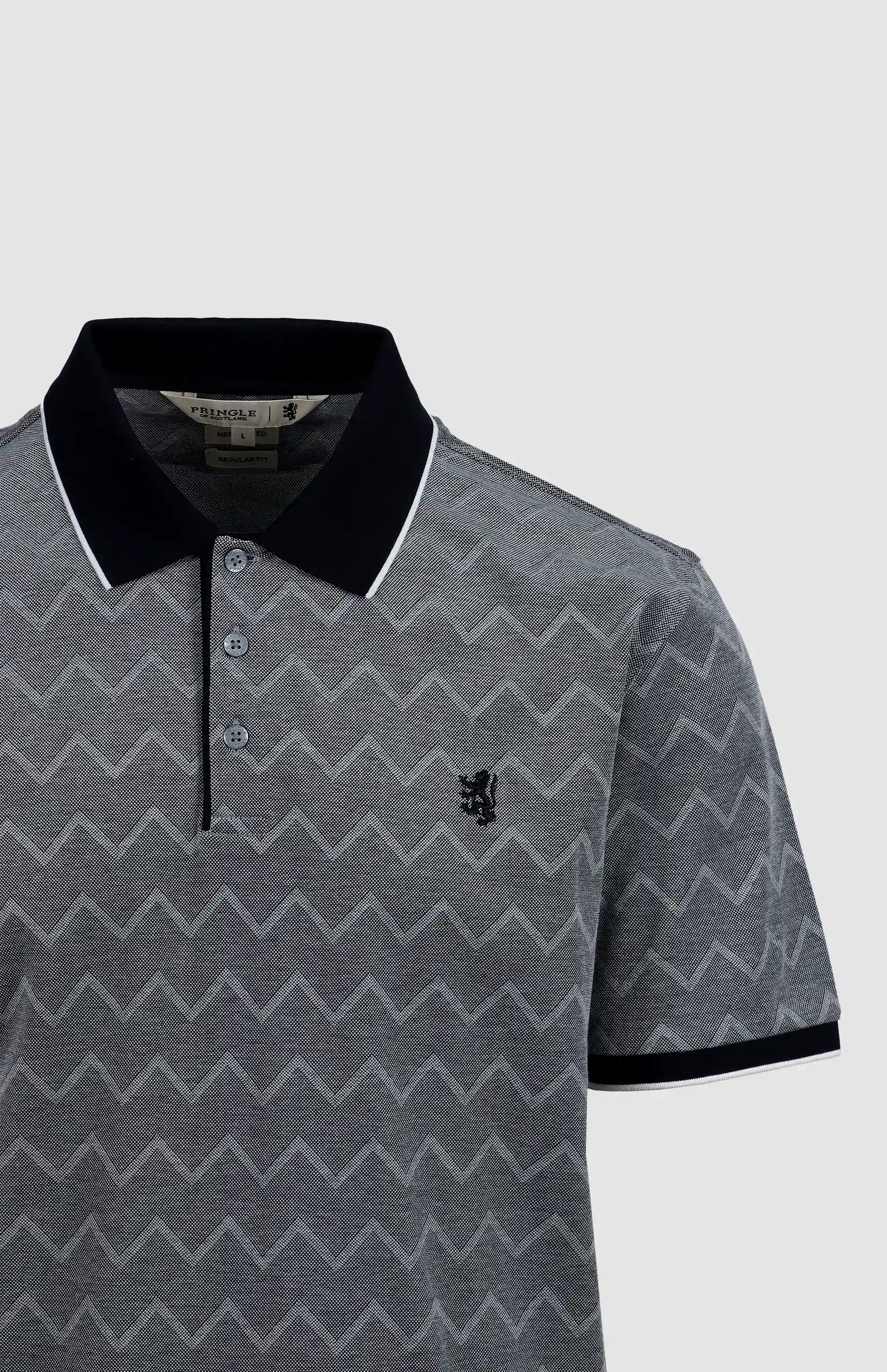 Bradley Mercerised Jacquard Golfer - Image 2