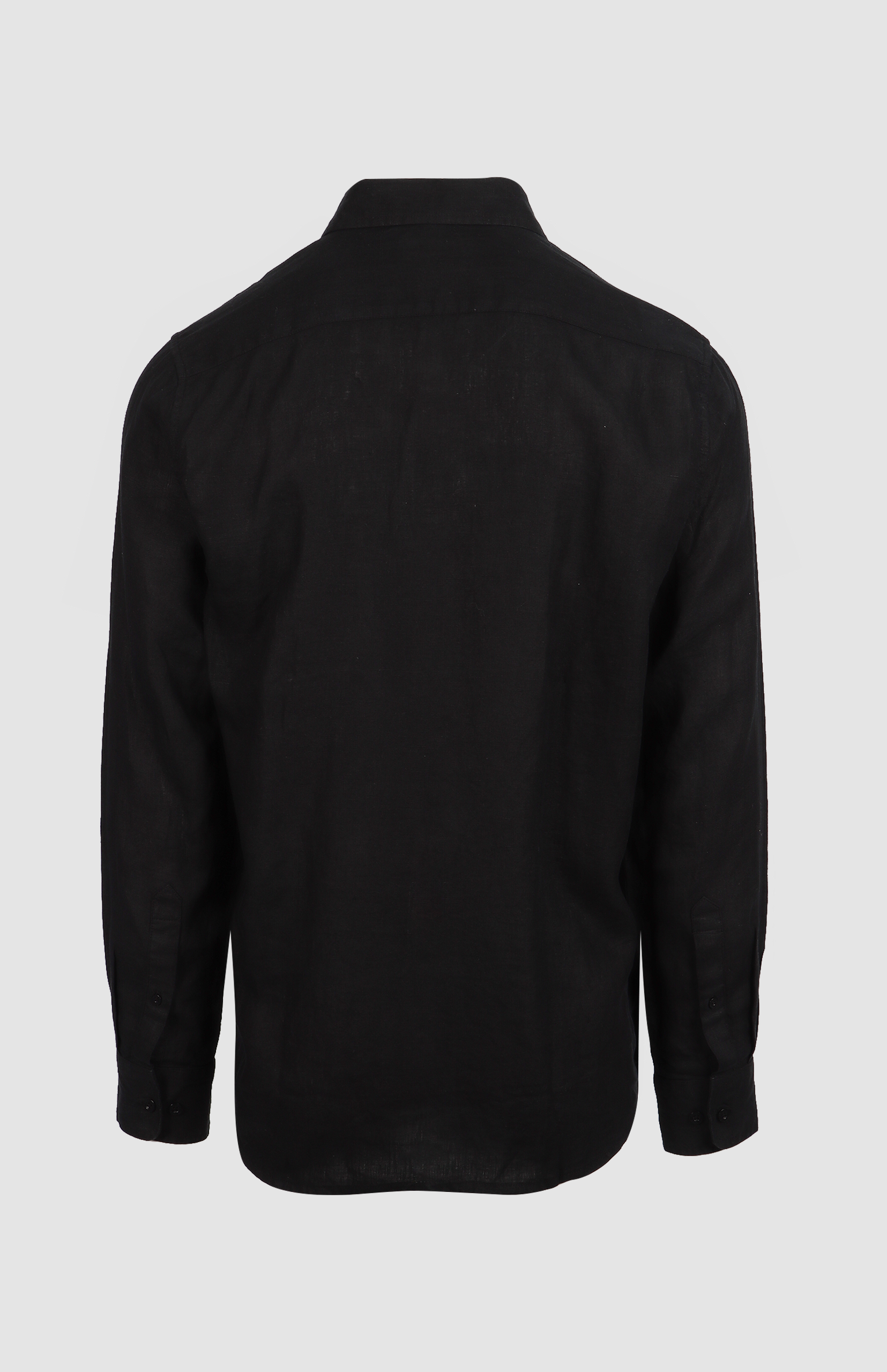 Sean Long Sleeve Tailored Linen Shirt - Image 3