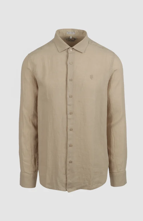 Sean Long Sleeve Tailored Linen Shirt