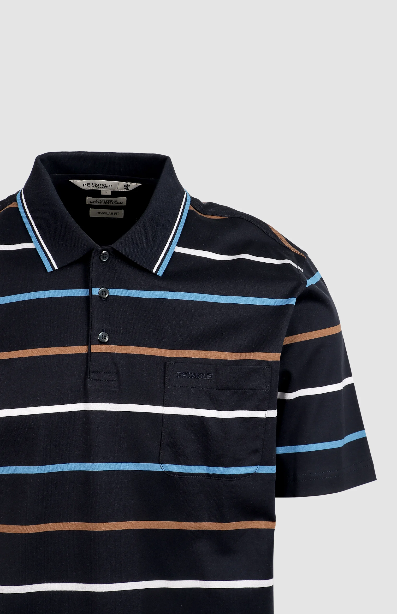 Pringle Harry Mercerised Jacquard Golfer - Image 2