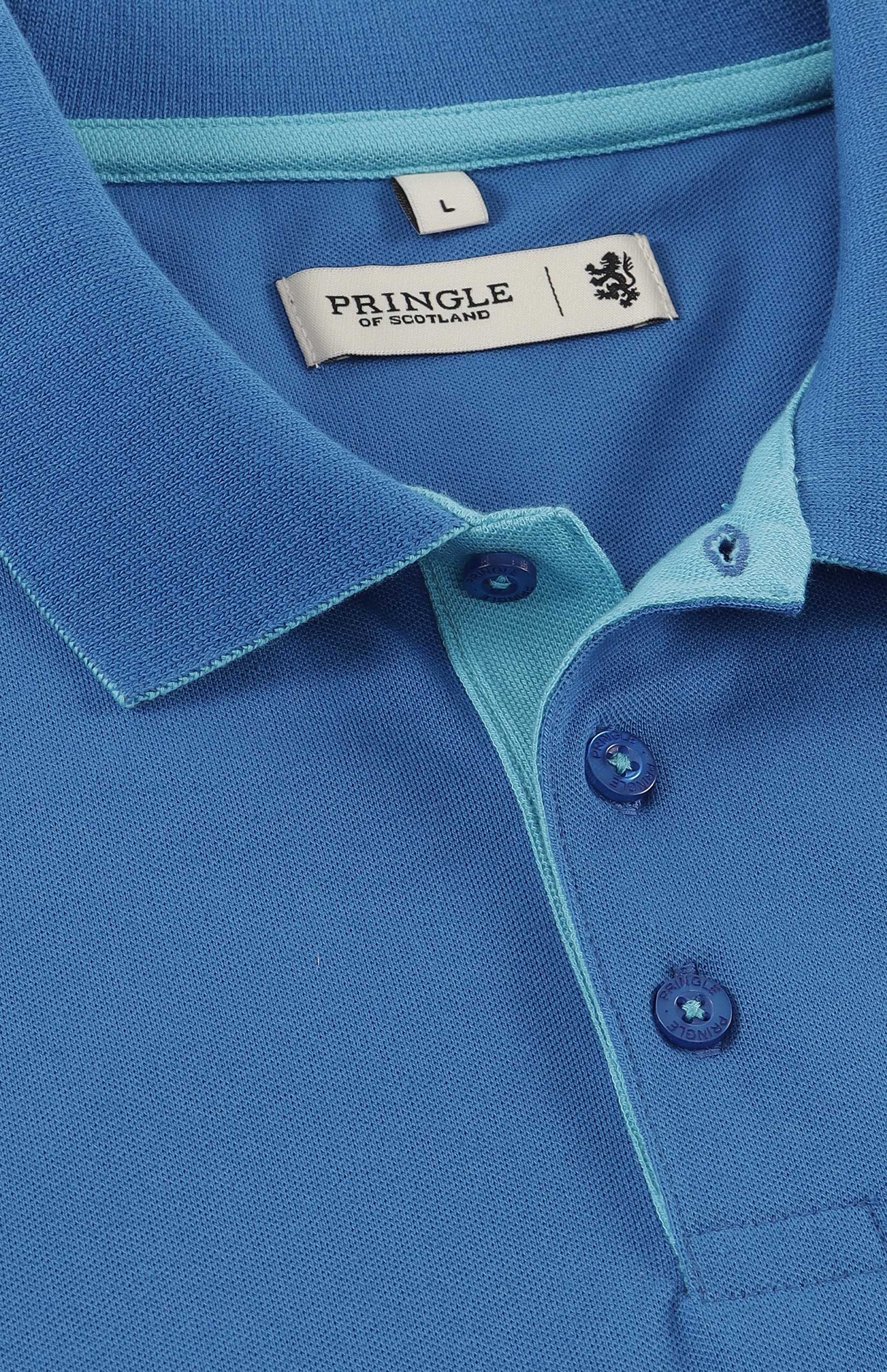 Aiden Slim Fit Piqué Golfer - Image 2