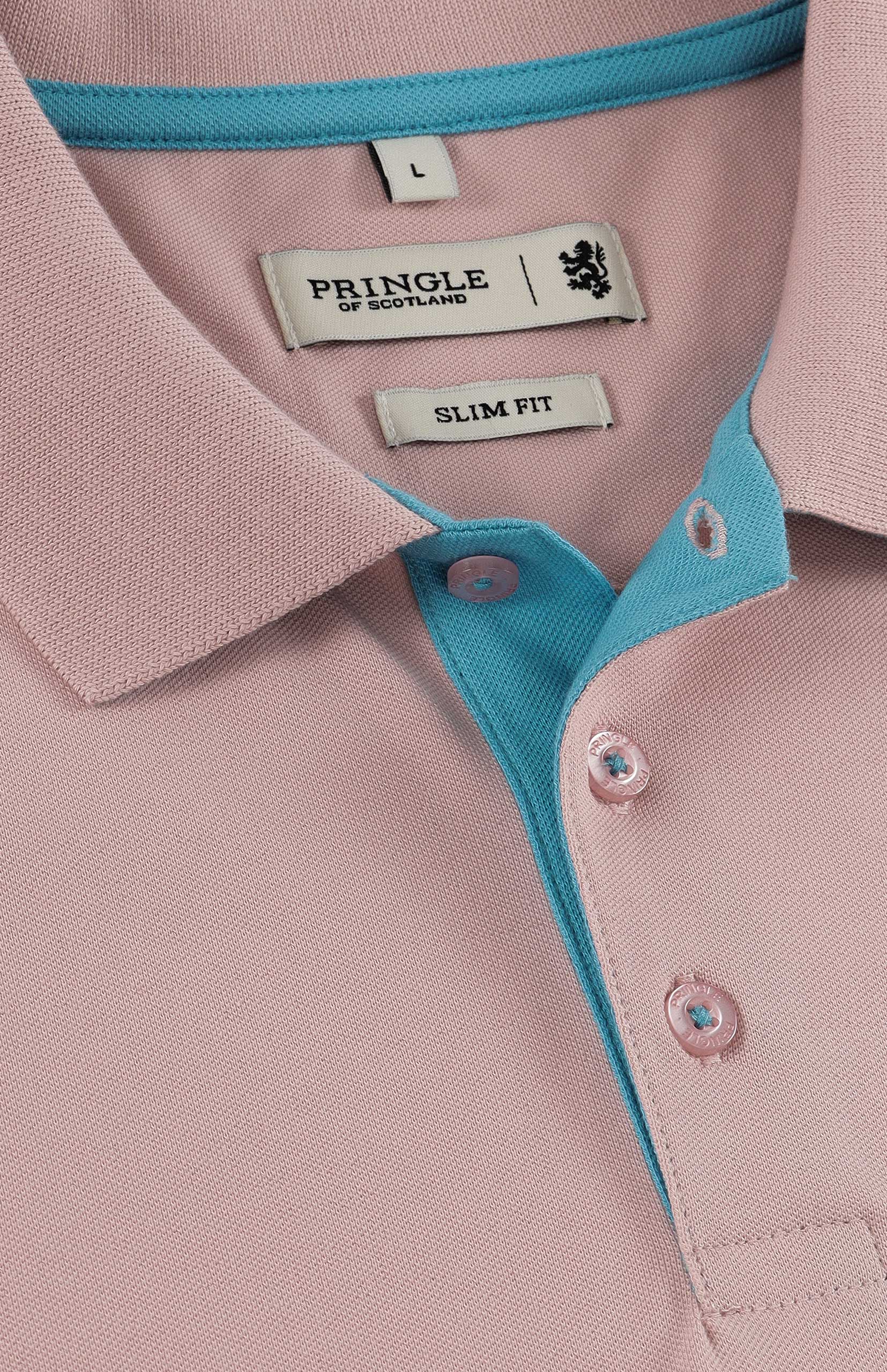 Aiden Slim Fit Piqué Golfer - Image 4