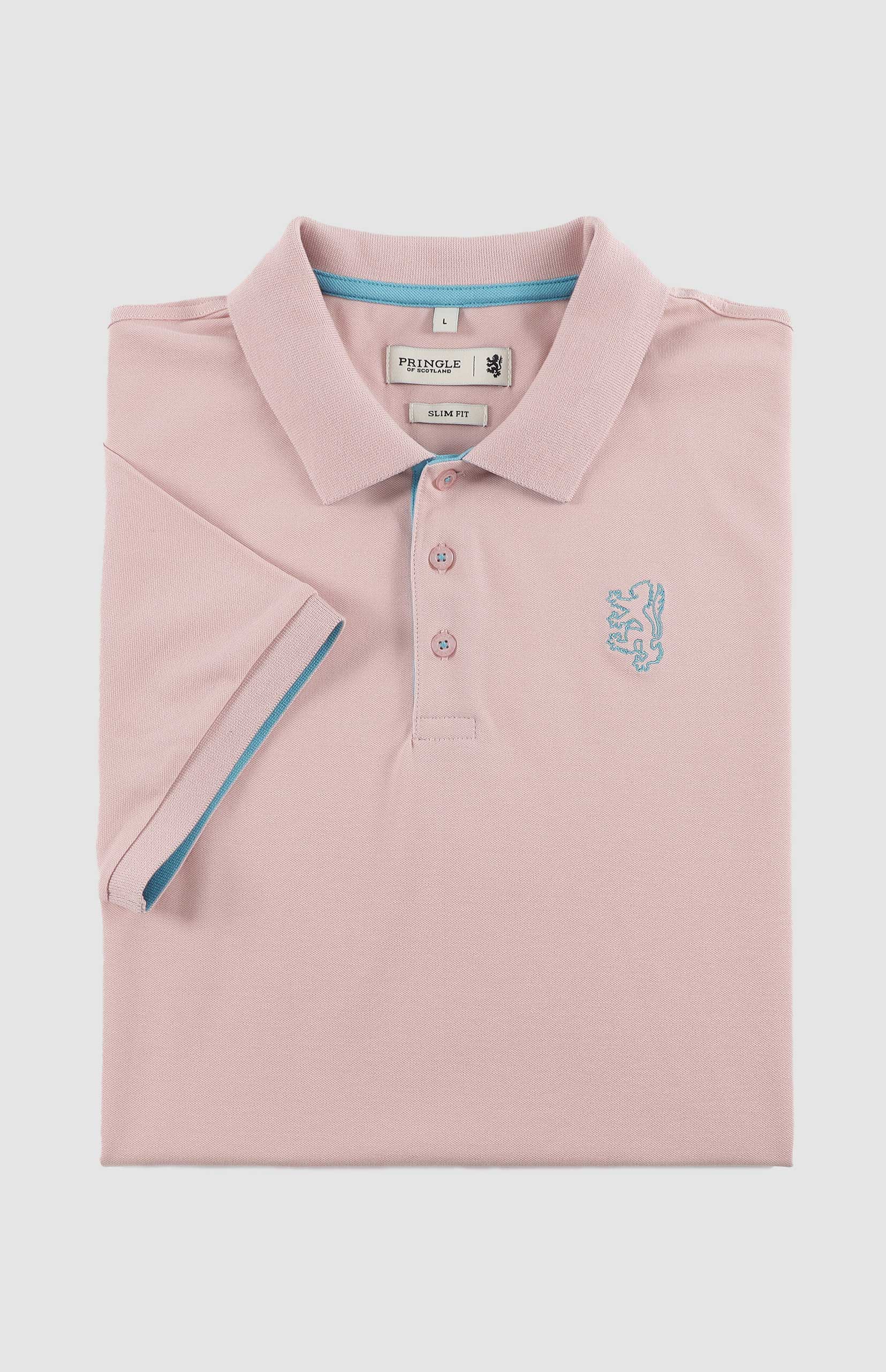 Aiden Slim Fit Piqué Golfer - Image 5