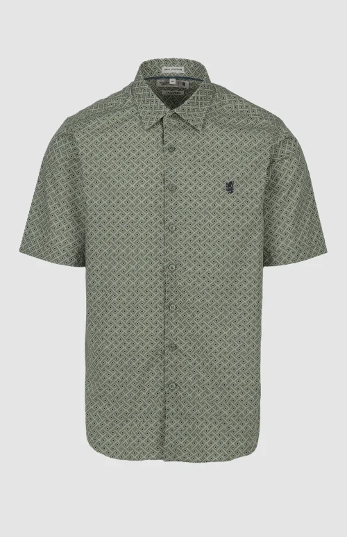 Julian Printed Short Sleeve Tailored Shirt