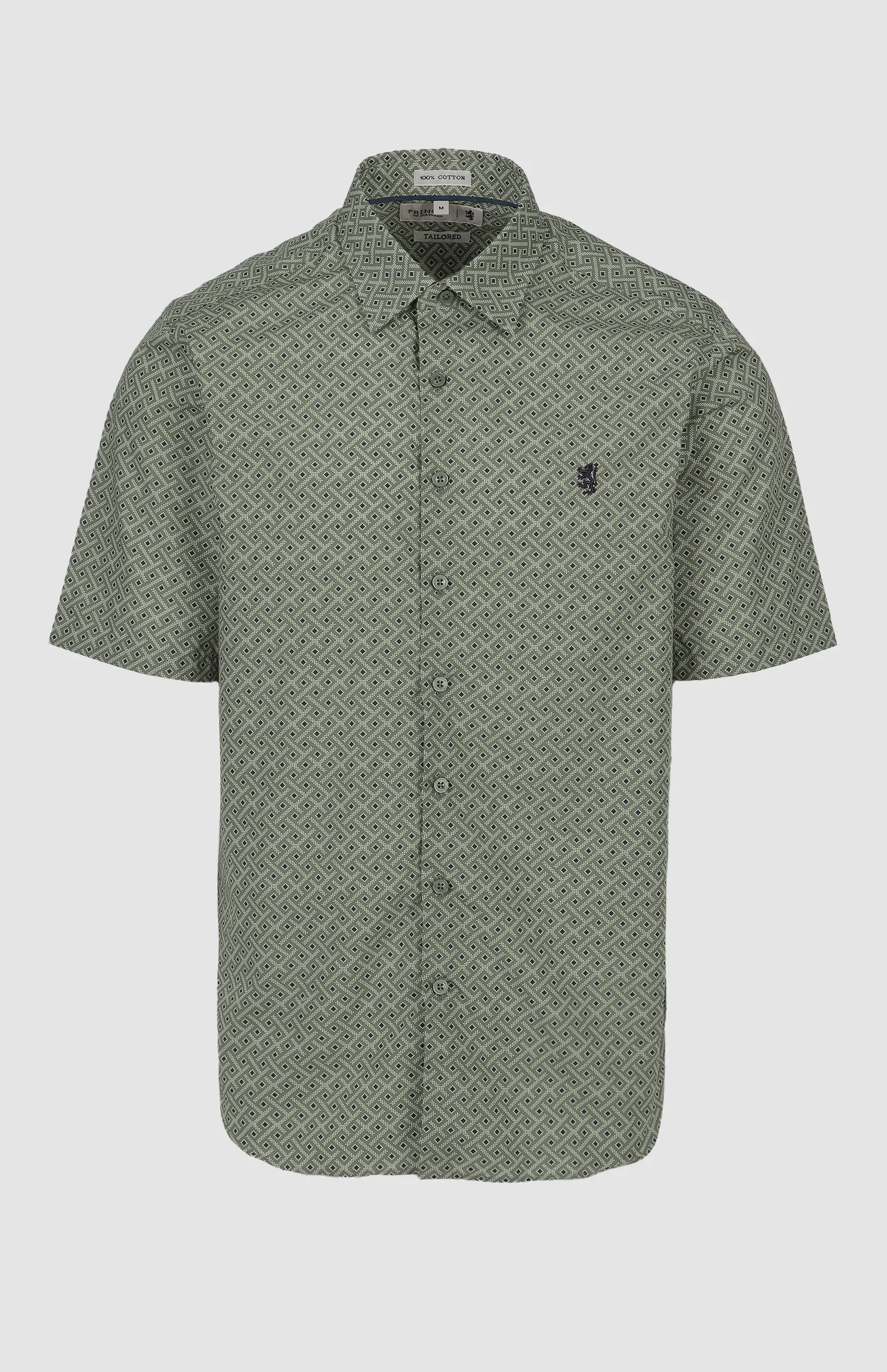 Julian Printed Short Sleeve Tailored Shirt