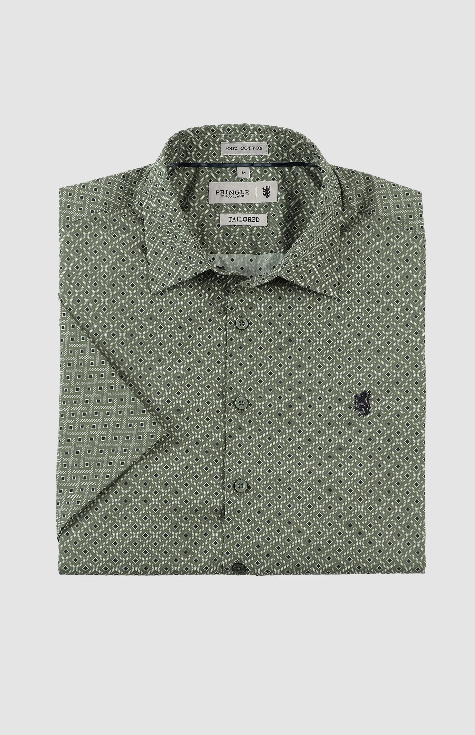 Julian Printed Short Sleeve Tailored Shirt - Image 5