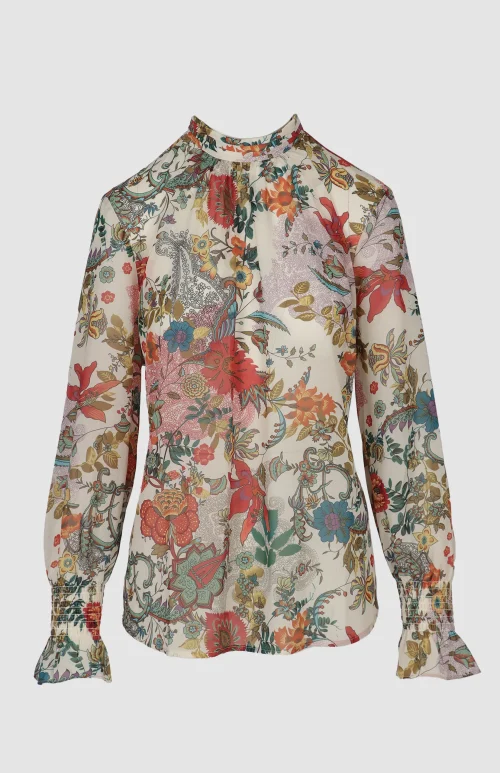 Penelope Soft Printed Sheer Blouse