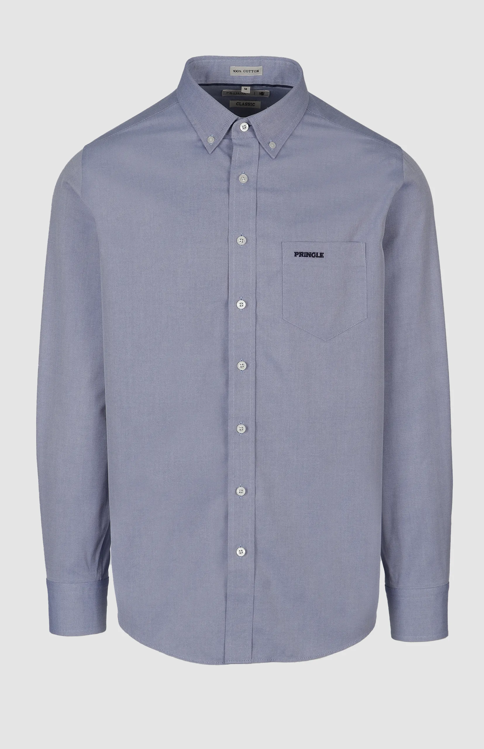 Alexander Textured Easy Care Long Sleeve Classic Shirt